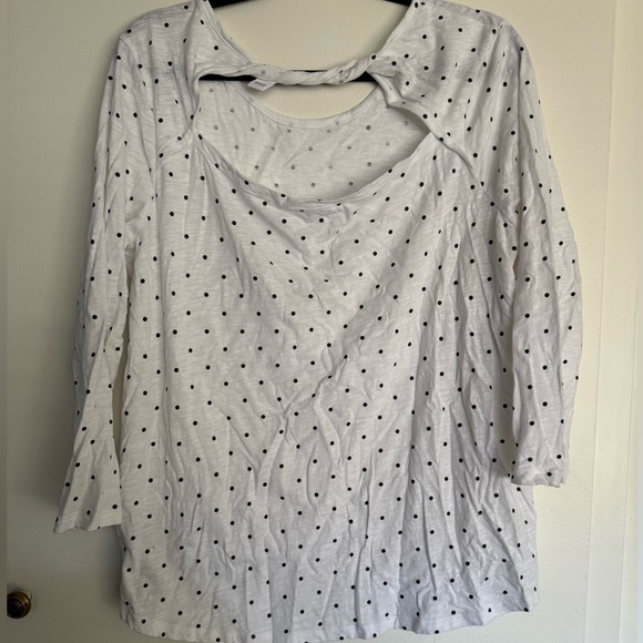 Old Navy Polka Dot Shirt Women’s XL - Picture 4 of 5